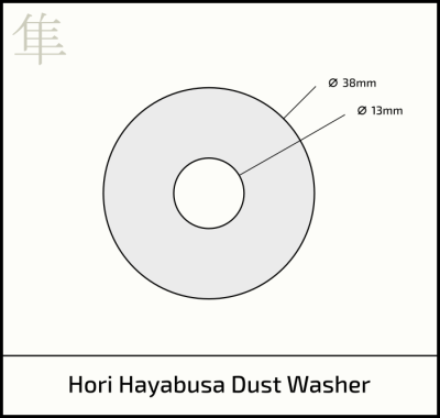 Hori Hayabusa dust washer diagram